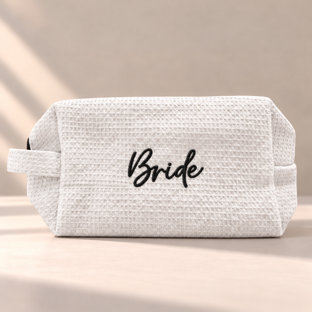 Waffle Embroidered Bridge Bag