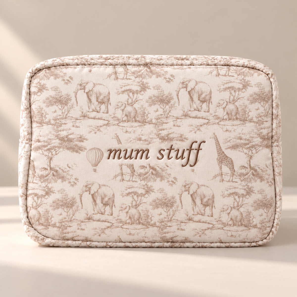 'Mum Stuff' Safari Pattern Bag