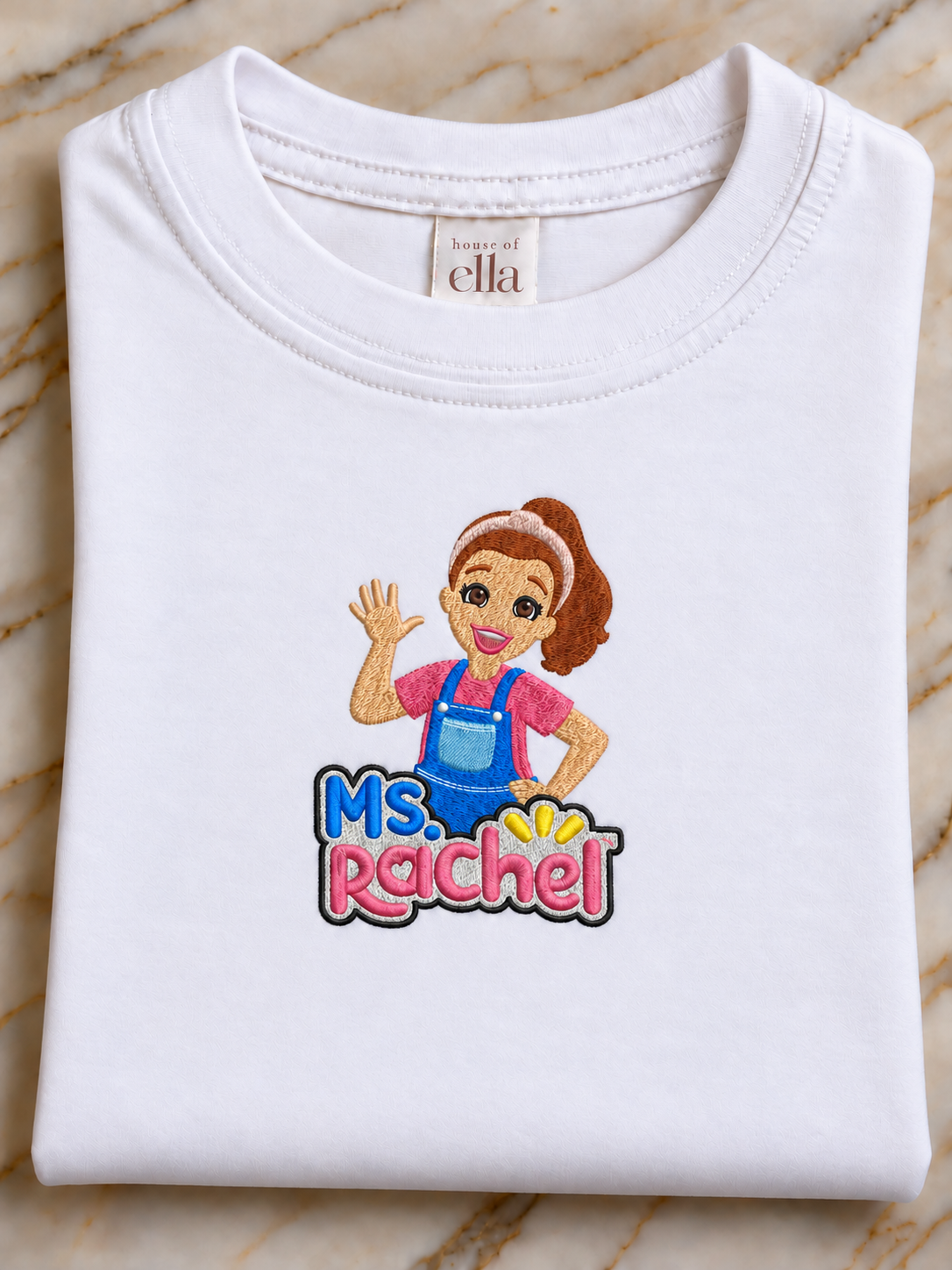 Ms Rachel Embroidered T Shirt