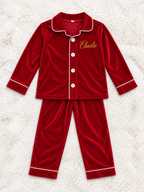 Luxury Children's Christmas Embroidered Pyjamas